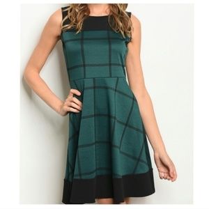 Green Plaid Dress